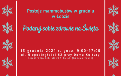 Zdjęcie do BEZPŁATNE BADANIA MAMMOGRAFICZNE