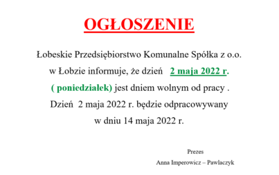Zdjęcie do INFORMACJA Z ŁPK!