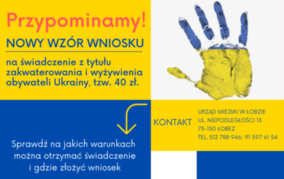 Zdjęcie do PRZYPOMINAMY O NOWYM WZORZE WNIOSK&Oacute;W NA 40 ZŁ.