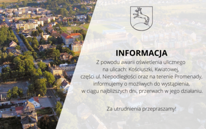 Zdjęcie do MOŻLIWA AWARIA W DZIAŁANIU OŚWIETLENIA ULICZNEGO