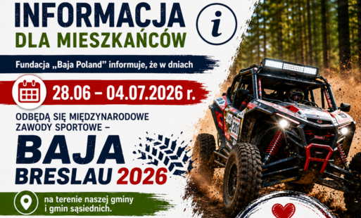 grafika informująca o rajdzie samochodowym 