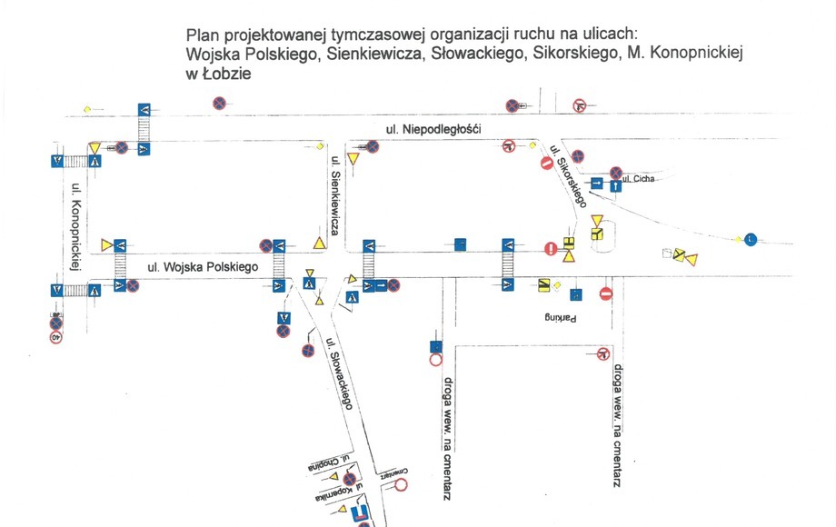 Zmiana organizacji ruchu przy cmentarzu w Łobzie